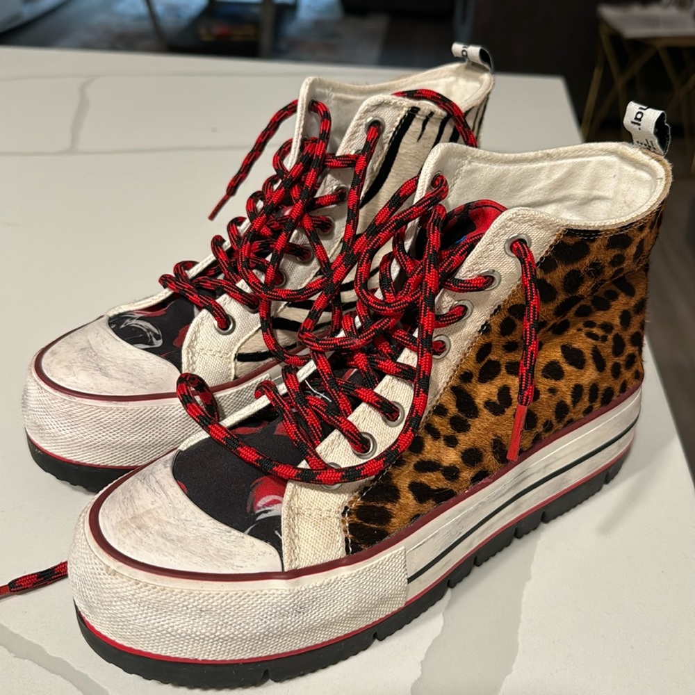 Desigual Shoes Crush Animal Print
